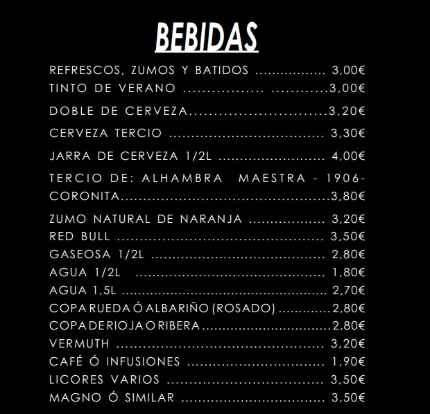 Menu_Merendero El Madroño kiosk_Madroño El_image_2