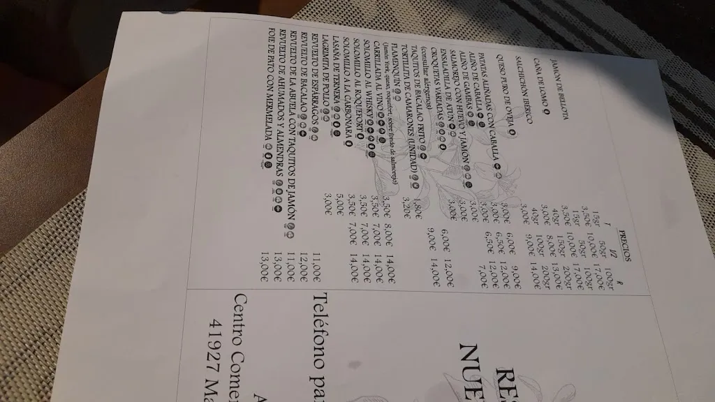 Menu_Bar restaurante Nuevo Azahara Taperia_Mairena del Aljarafe_image_1