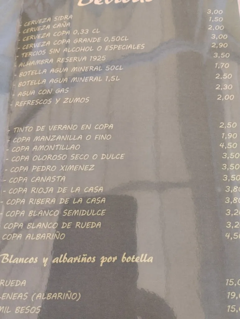 Menu_Bar restaurante Nuevo Azahara Taperia_Mairena del Aljarafe_image_3