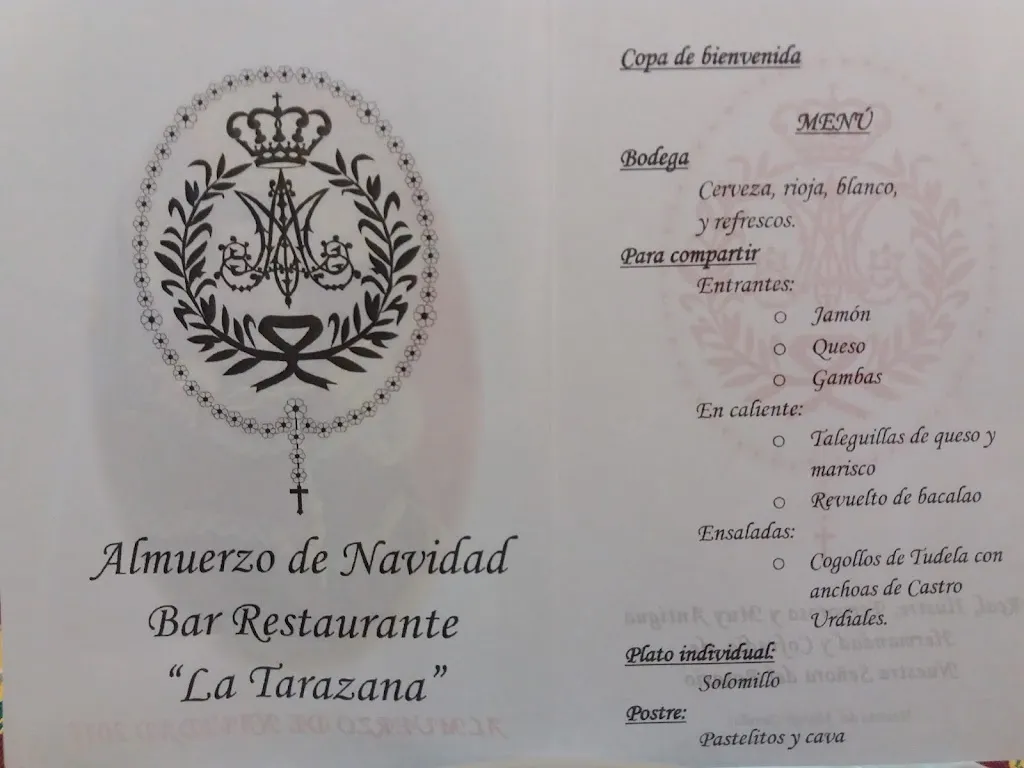 Menu_La Tarazana_Mairena del Aljarafe_image_1
