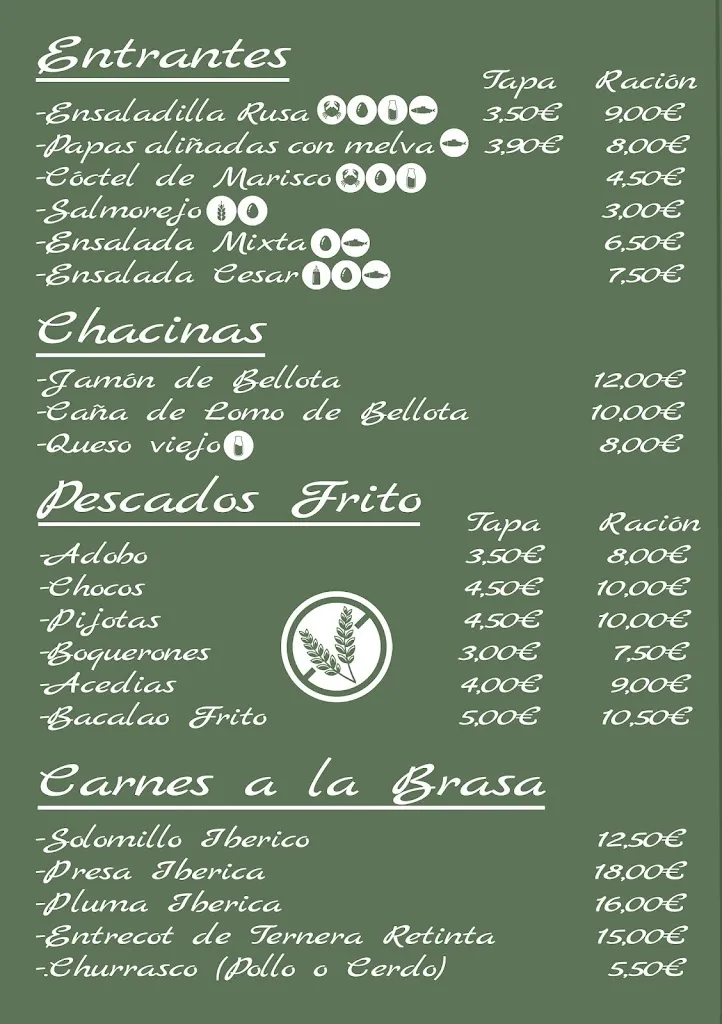 Menu_Bar Restaurante La Mairenera_Mairena del Aljarafe_image_1