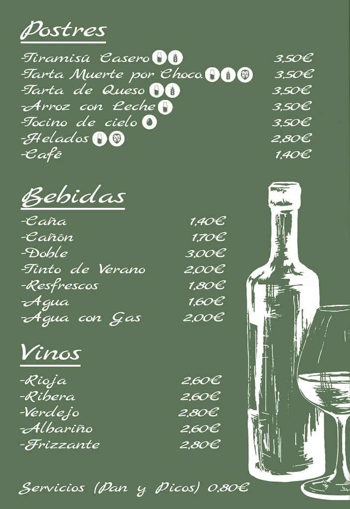 Menu_Bar Restaurante La Mairenera_Mairena del Aljarafe_image_3