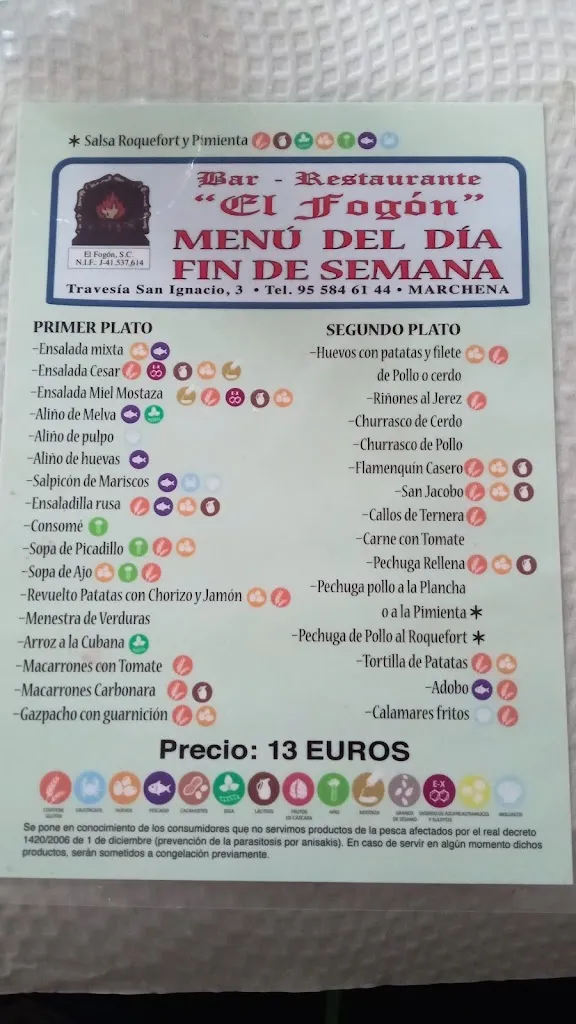 Menu_Restaurante EL Fogon_Marchena_image_2