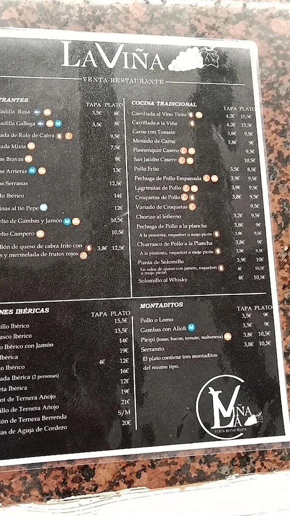 Menu_Venta-Restaurante LA VIÑA._Marchena_image_3