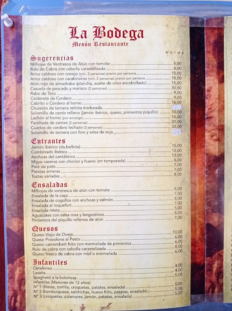 Menu_Restaurante la Bodega_Marinaleda_image_2