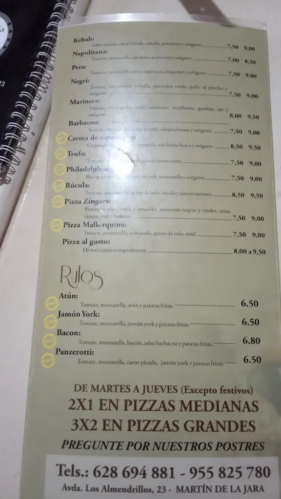 Menu_Cafetería él negro_Martín de la Jara_image_2