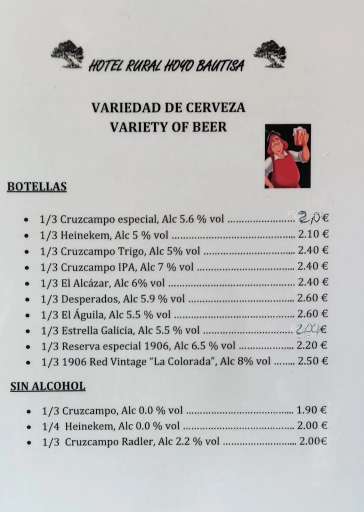 Menu_Hotel Rural Hoyo Bautista_Martín de la Jara_image_1