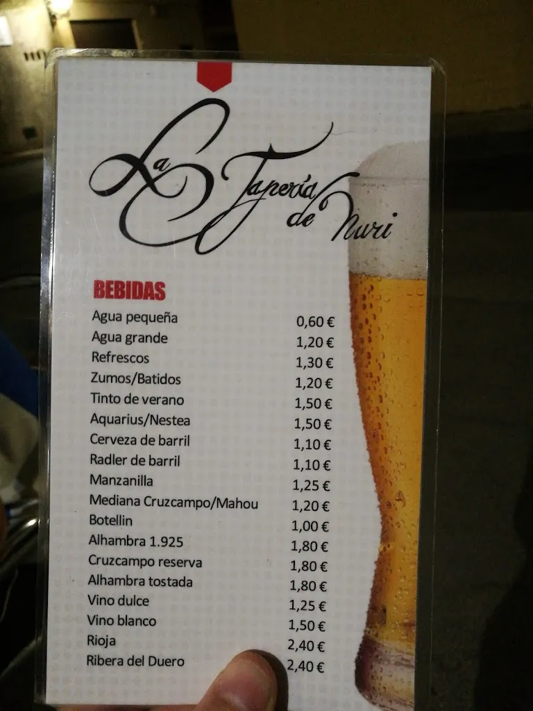 Menu_Tapería de Nuri_Mairena del Alcor_image_3