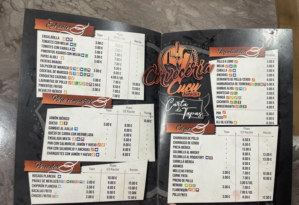 Menu_Cervecería Cucu Jr_Mairena del Alcor_image_1