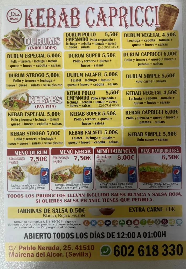 Menu_Kebab Capricci_Mairena del Alcor_image_2