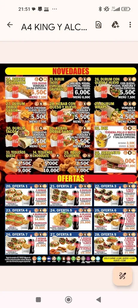 Menu_King Doner Kebab_Mairena del Alcor_immagine_1