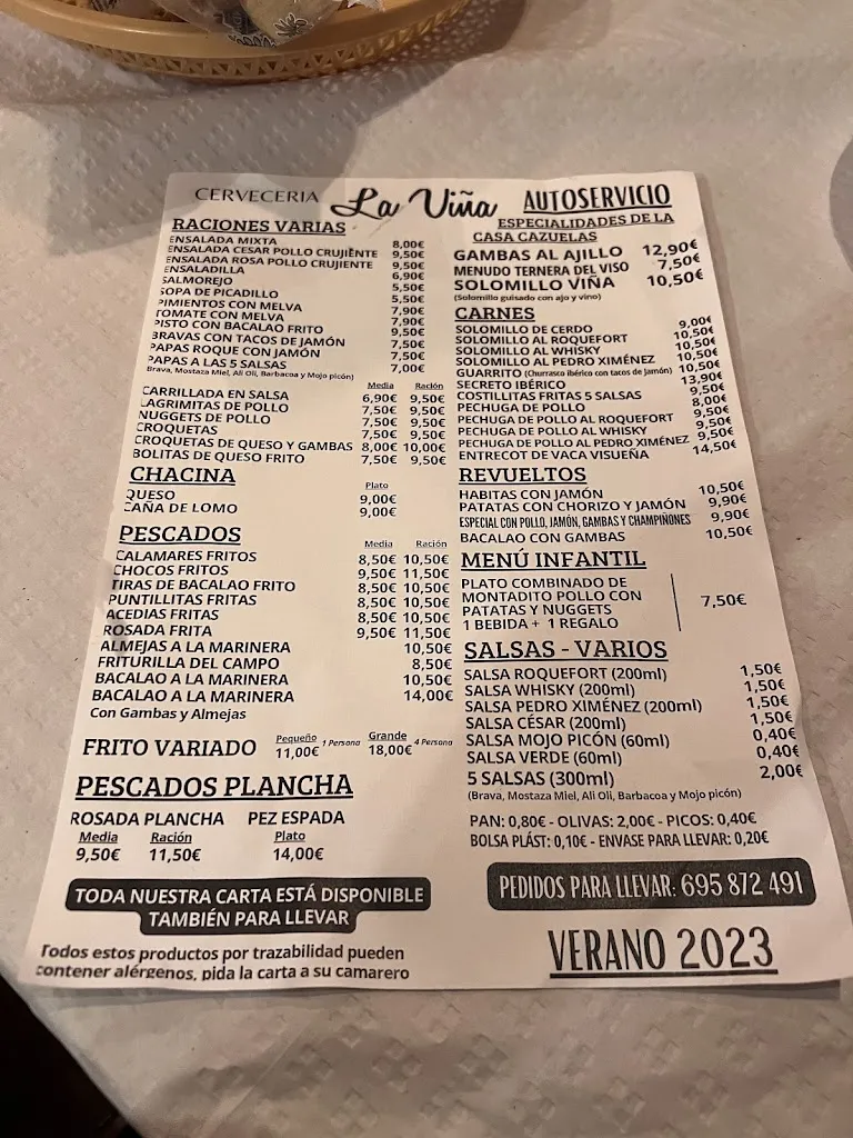 Menu_Cervecería la viña_Mairena del Alcor_image_2