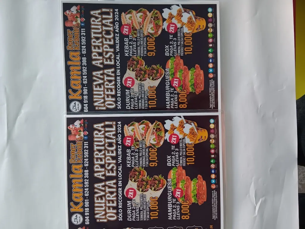 Menu_KAMLA KEBAB_Mairena del Alcor_image_1