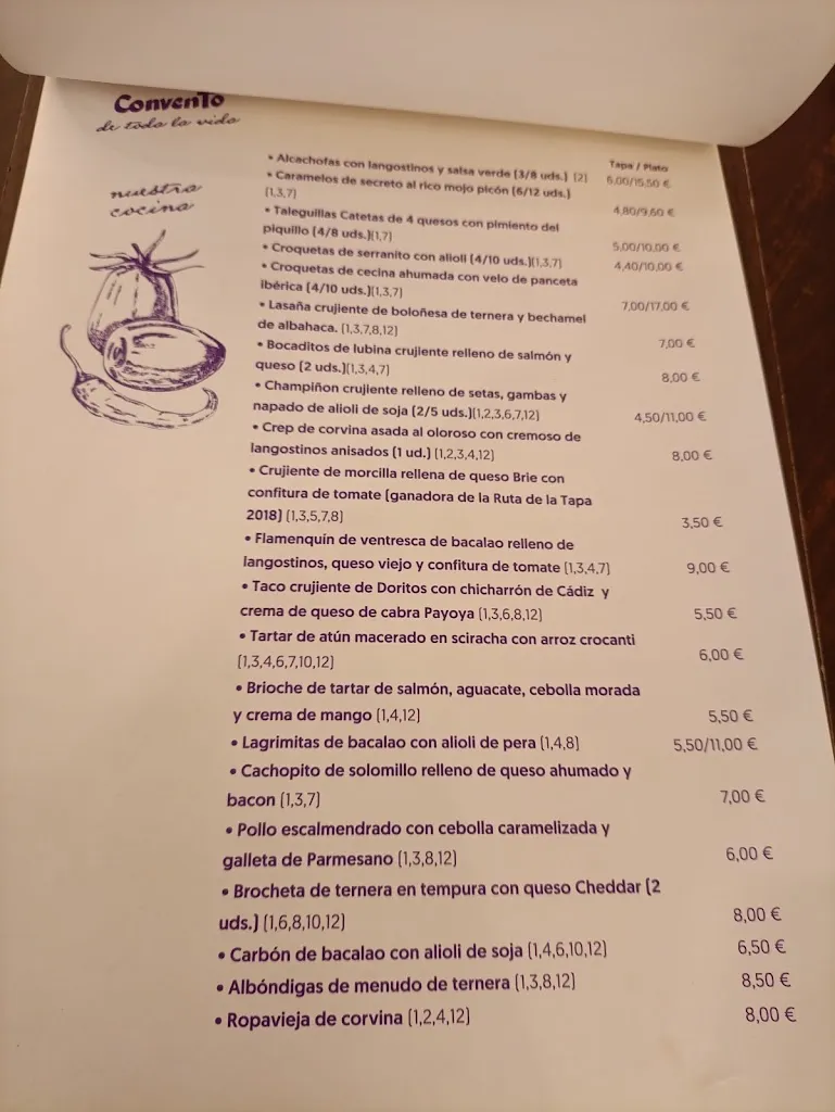 Menu_Taberna El Convento 33_Mairena del Alcor_image_3