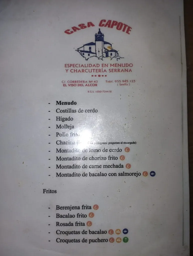 Menu_Bar Casa Capote_Mairena del Alcor_image_2