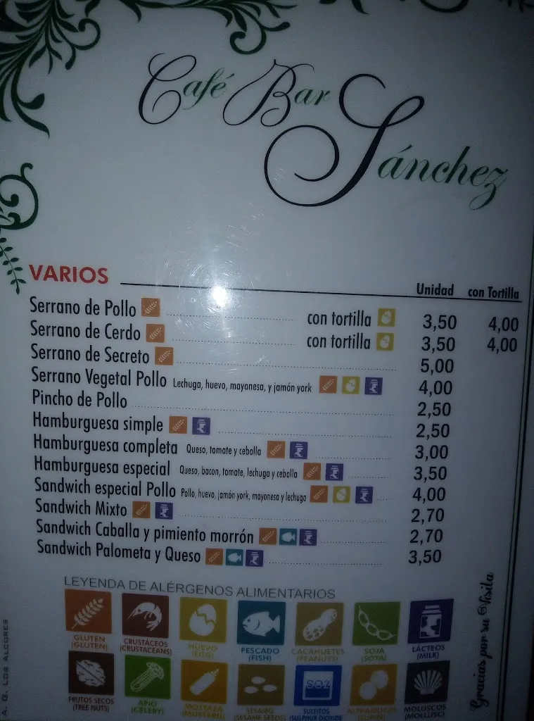 Menü_Bar Sánchez_Mairena del Alcor_Bild_3