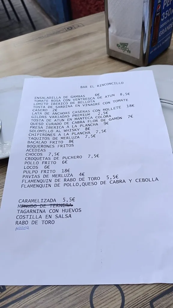 Menu_El Rinconcillo_Molares Los_image_1