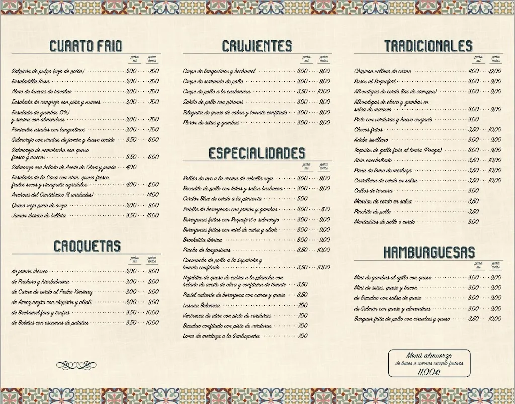 Menü_Restaurante Casa Vinita_Montellano_Bild_2