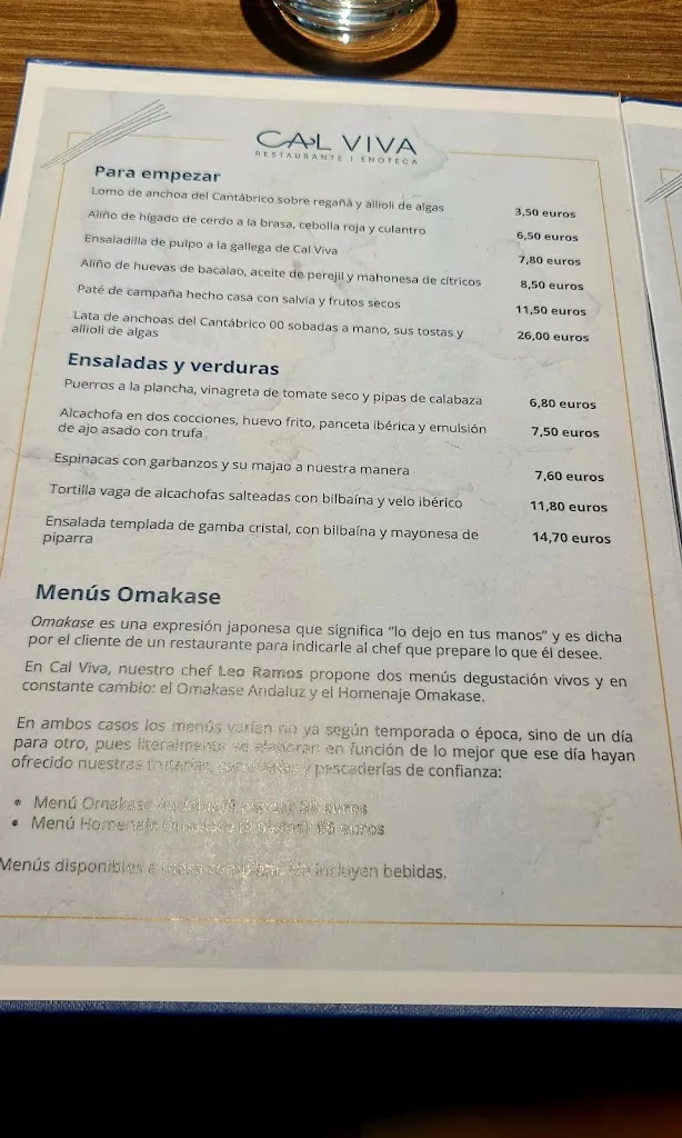 Menu_Cal Viva · Restaurante Enoteca_Morón de la Frontera_image_2