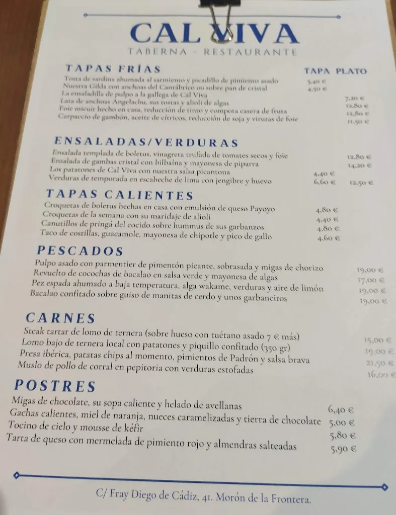 Menu_Cal Viva · Restaurante Enoteca_Morón de la Frontera_image_4