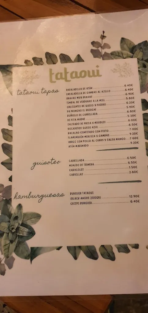Menu_Tataoui_Morón de la Frontera_image_1