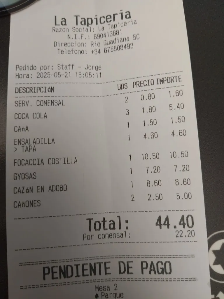 Jose Manuel Unknown_La Tapicería Restobar_Morón de la Frontera_review