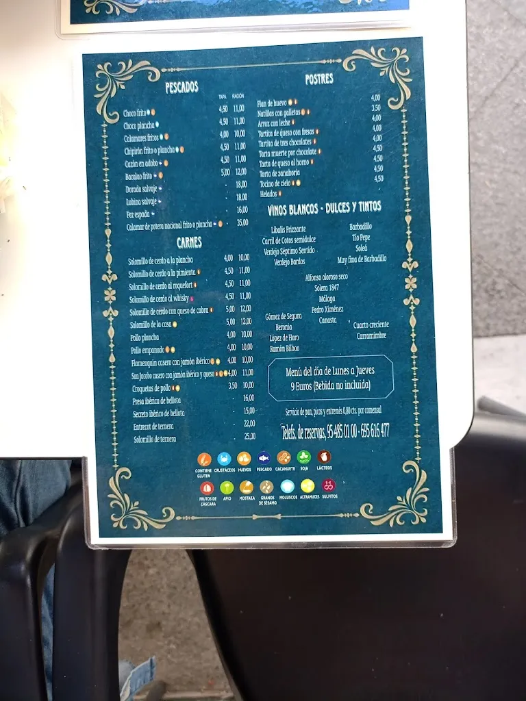 Menu_Restaurante Círculo Mercantil - Casa Antonio Castillo_Morón de la Frontera_image_2