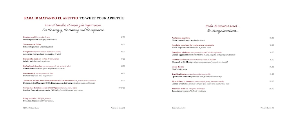Menu_Casa Felisa Madrid_Felix_image_3