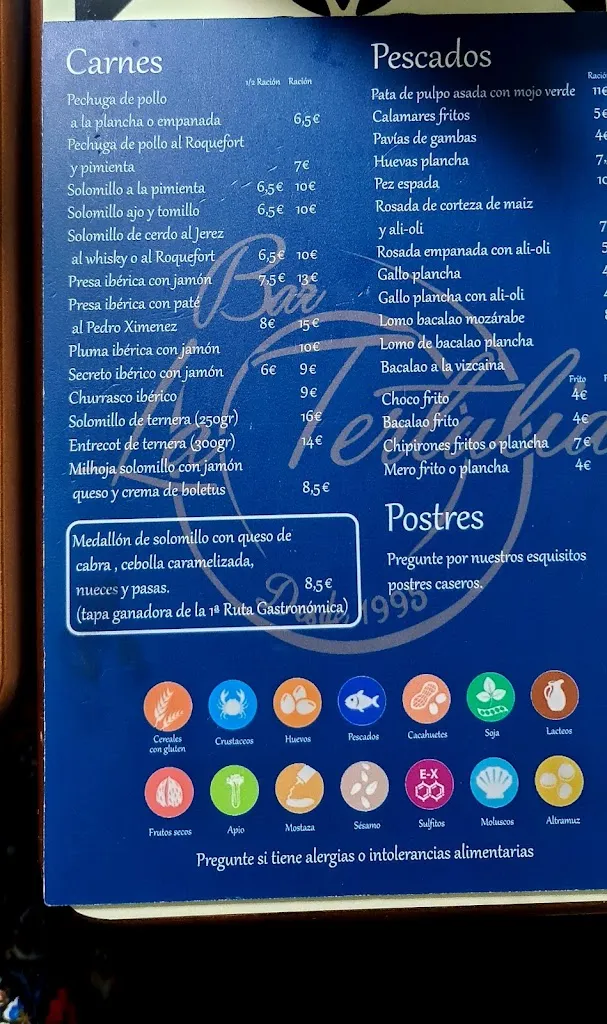 Menu_Bar La Tertulia_Morón de la Frontera_image_2