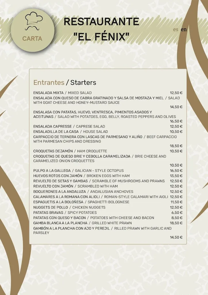 Menu_El Fénix Restaurante_Felix_image_1