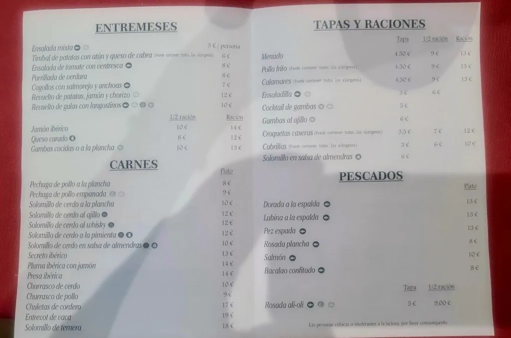 Menu_BAR CHACÓN._Morón de la Frontera_image_2