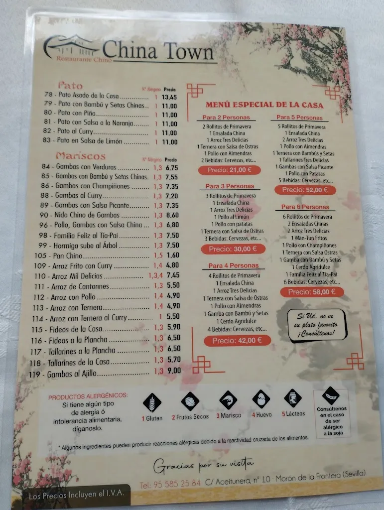 Menu_Restaurante china town_Morón de la Frontera_immagine_2