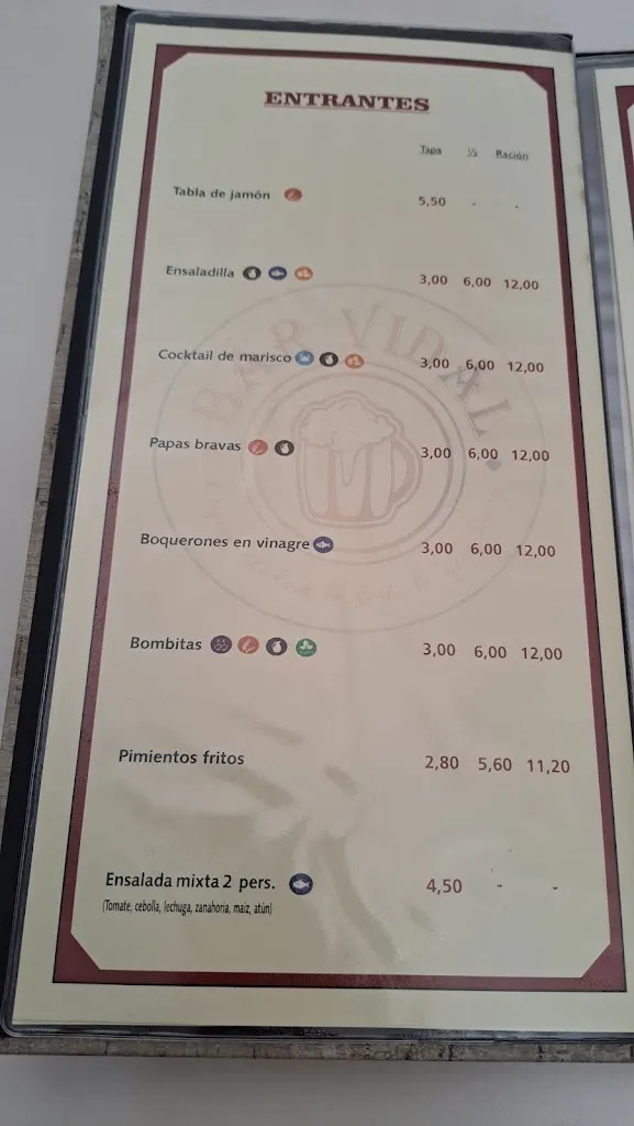 Menu_Bar Vidal_Morón de la Frontera_image_2