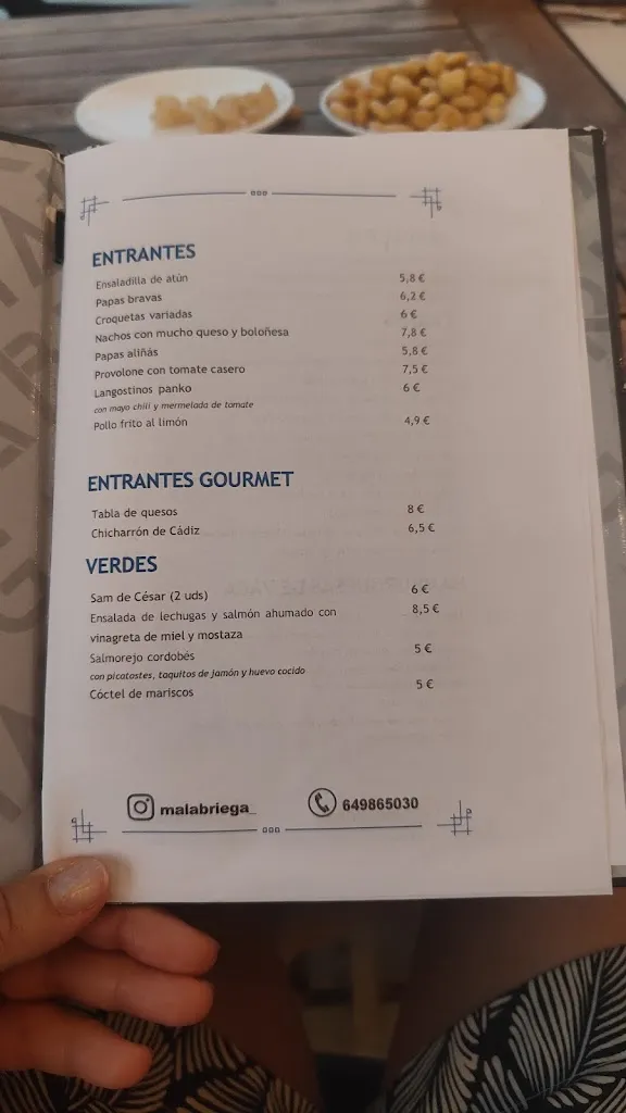 Menu_Mala Briega_Morón de la Frontera_image_4