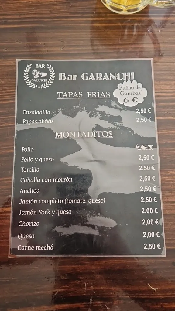 Menu_Bar Garanchi_Morón de la Frontera_image_2