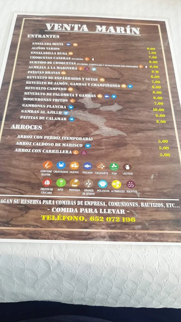 Menu_Venta Bar Marín_Morón de la Frontera_image_2