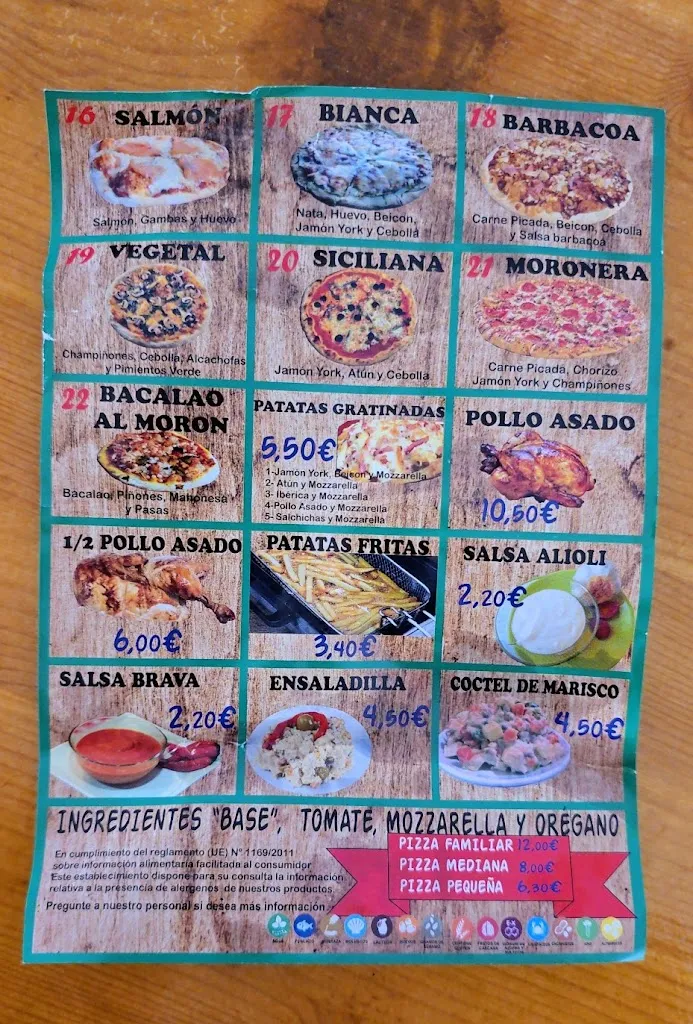 Menü_Pollería Curro Gas_Morón de la Frontera_Bild_1