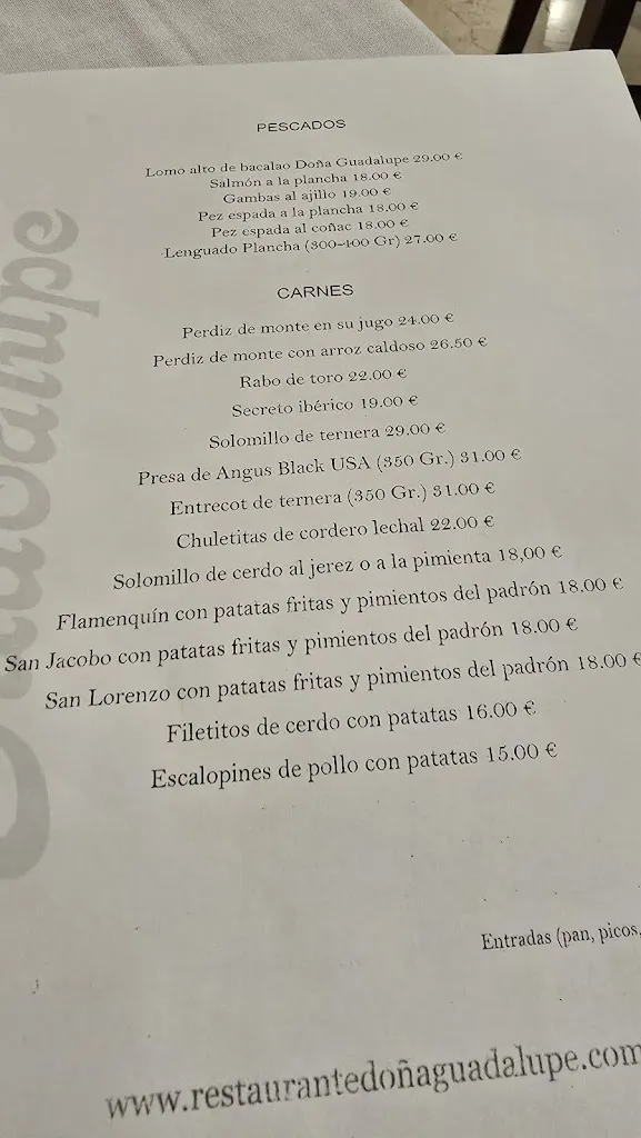 Menu_Doña Guadalupe Restaurante_Osuna_immagine_3