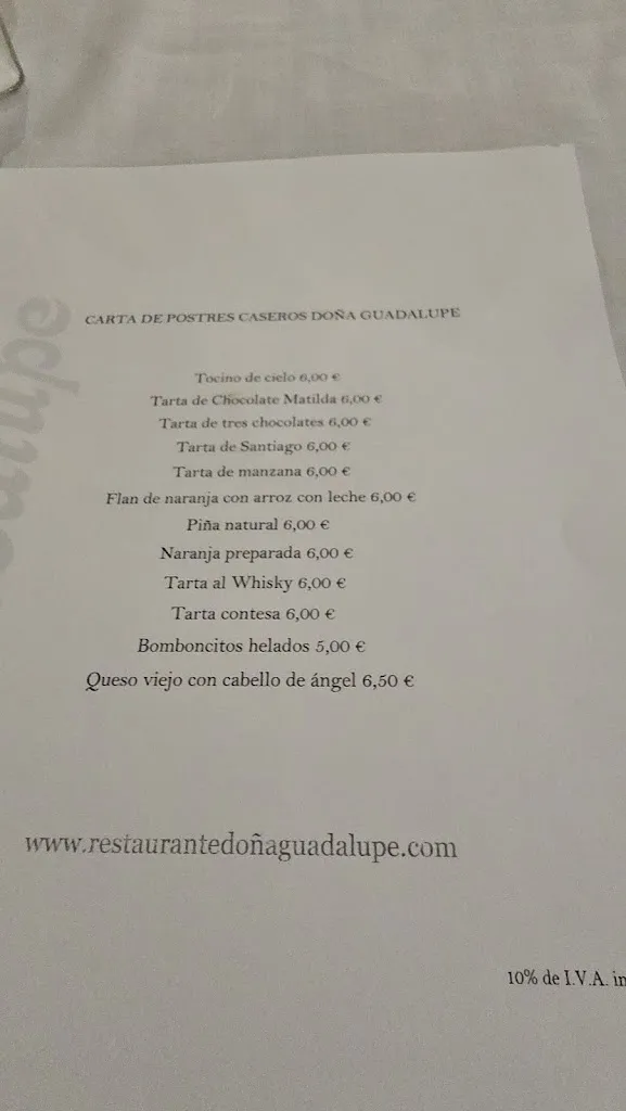 Menu_Doña Guadalupe Restaurante_Osuna_immagine_4