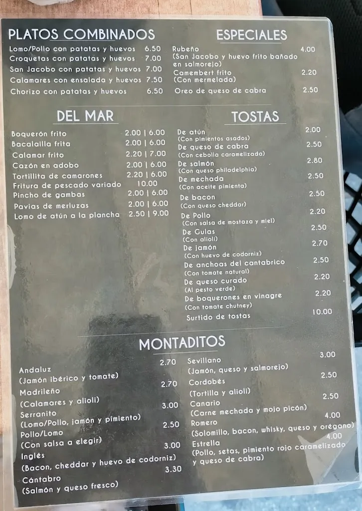 Menu_Bar Plaza Mayor_Osuna_image_3