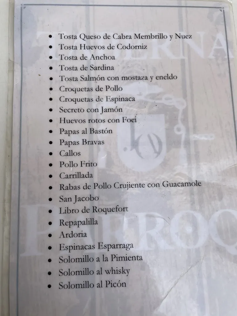 TABERNA LA PARROQUIA OSUNA restaurant in Osuna