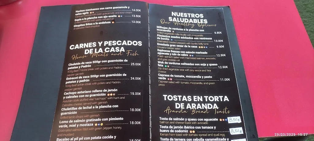 Menu_Restaurante Las Casas_Osuna_immagine_3
