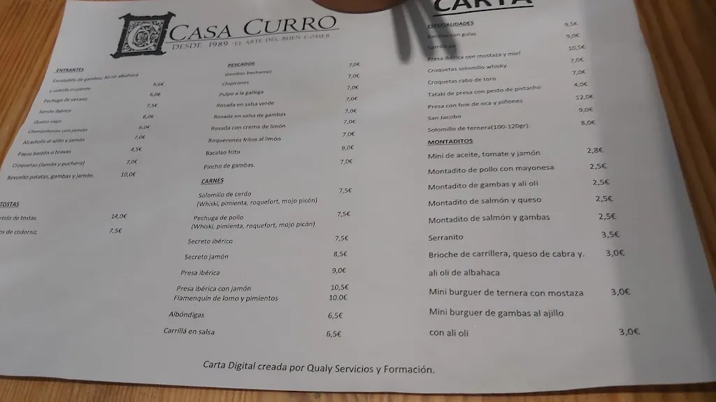 Menu_Taberna Currito Chico_Osuna_immagine_2