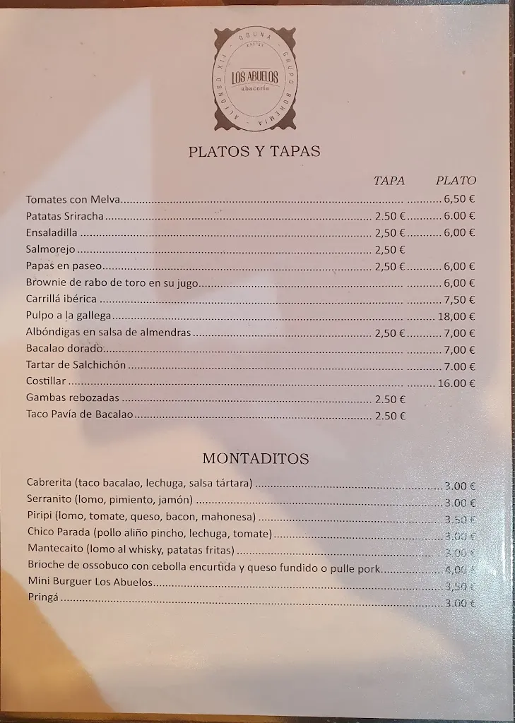 Menu_Restaurante Abacería Los Abuelos_Osuna_image_4