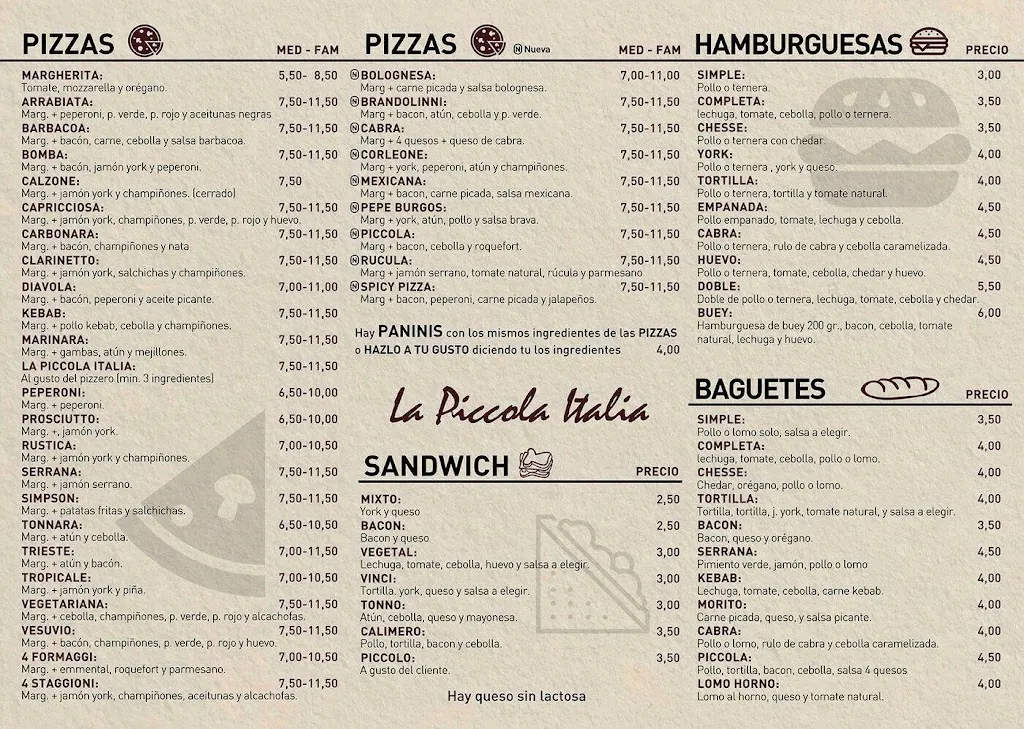 Menu_Piccola Pizzas Osuna_Osuna_image_1