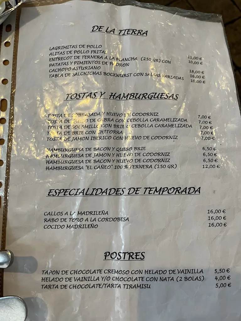 Menu_El Cañeo_Osuna_image_1