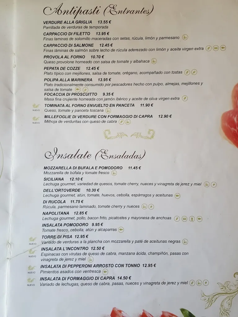 Menu_Restaurante L'Incontro_Osuna_image_1