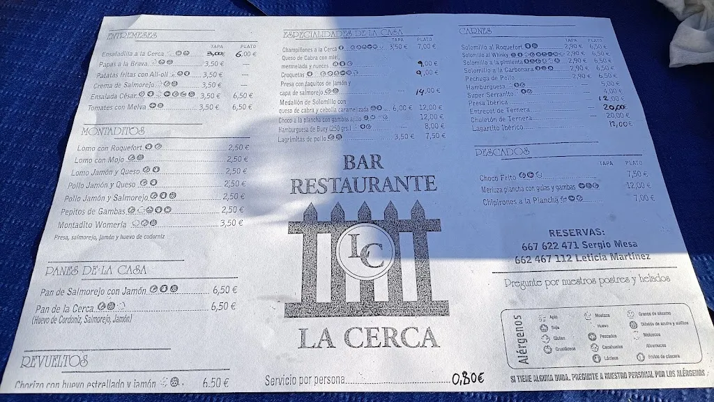 Menu_Restaurante La Cerca_Palomares del Río_image_1