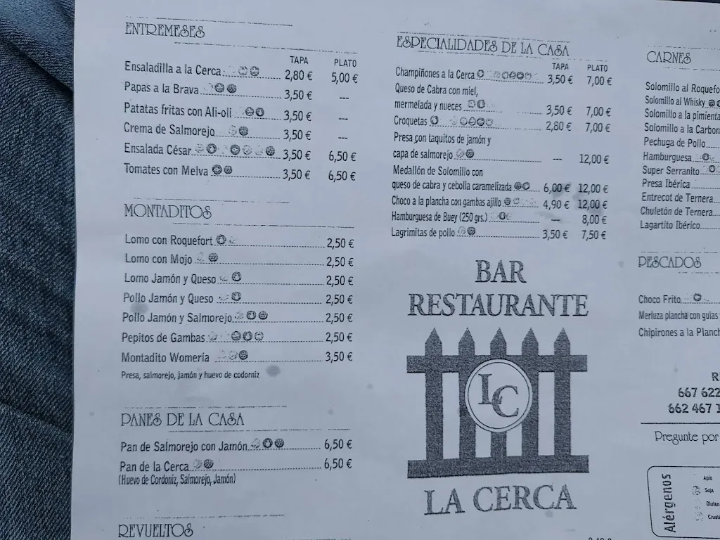 Menu_Restaurante La Cerca_Palomares del Río_image_2