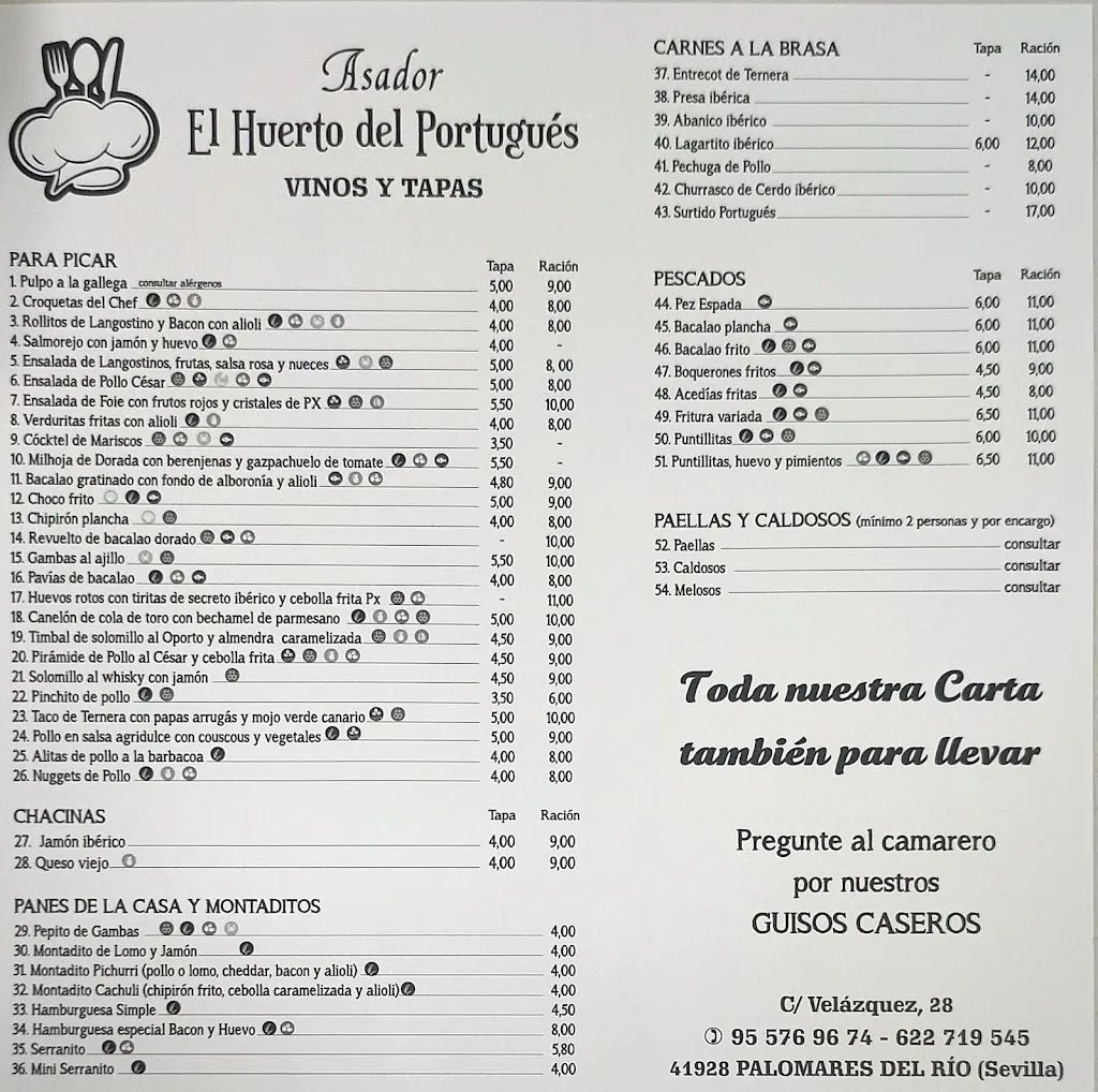 Menu_Asador El huerto del Portugués_Palomares del Río_image_1